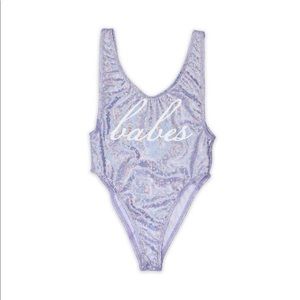 Dippin’ Daisy’s Holographic One Piece Swimsuit